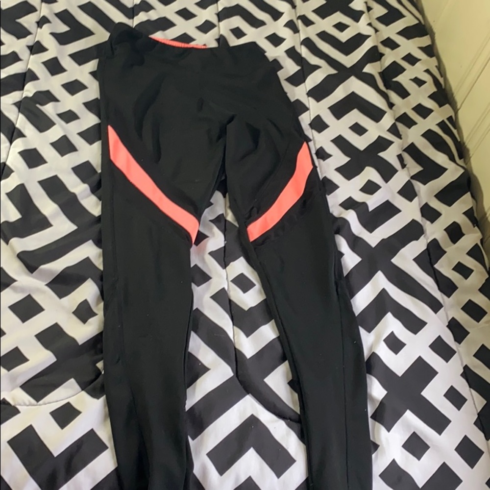 Pink & Black Yoga Pants